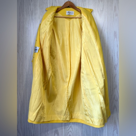 Vintage 1960s Marigold Yellow Mod Swing Coat – Union Made - Picture 4 of 6